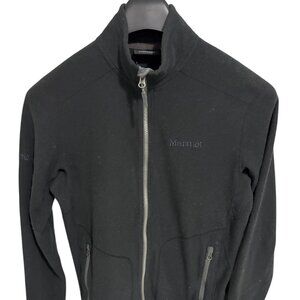 Marmot Fleece Mens Jacket Coat Size Medium Black Full Zip